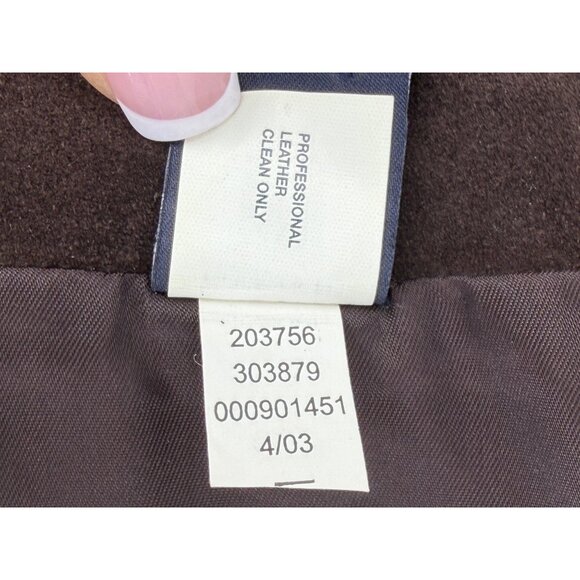 Archival 2003 GAP Blue Label Genuine Suede Column Skirt | Dark Academia Boho VTG - Picture 16 of 16